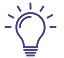 Icône d’ampoule représentant l’innovation et les idées